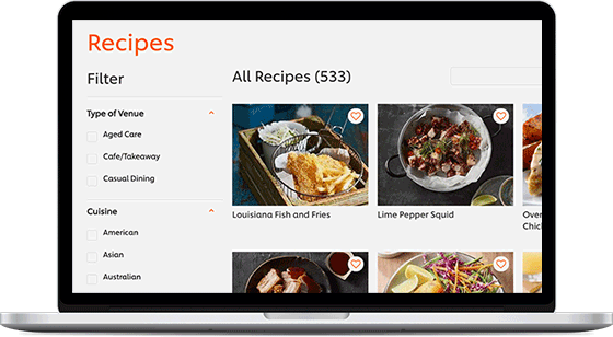 حدّد وصفة مفضّلة