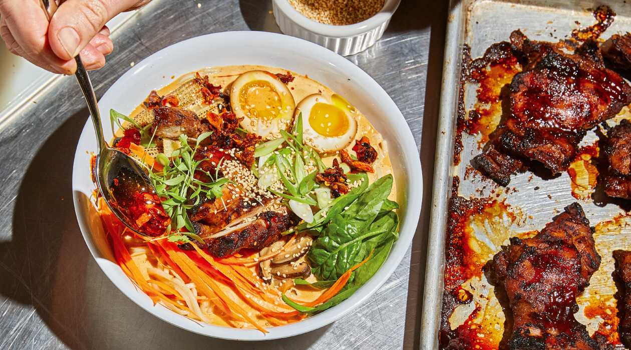 Spicy Red Hot Creamy Ramen w/ Char Siu Chicken – Recipes