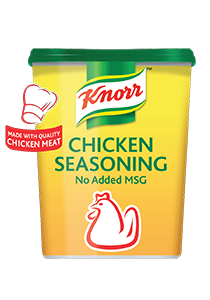 Knorr Chicken Seasoning Powder (No-Added-MSG) (6x1kg) - Our chicken seasoning gives an authentic stock taste without the addition of MSG 