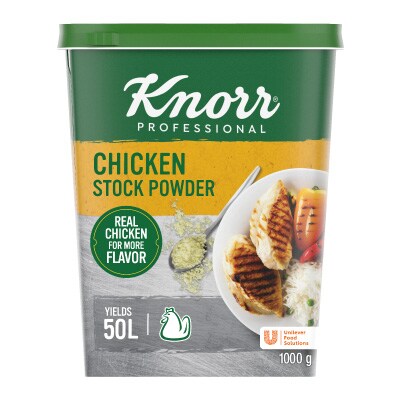 Knorr Chicken Stock Powder (6x1kg) - Knorr Professional Chicken Stock Powder delivers an authentic chicken aroma and colour to every dish