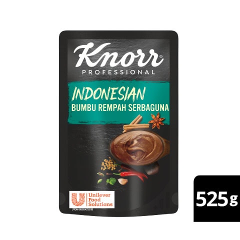 Knorr Professional Multipurpose Indonesian Spice Mix Paste (6x525g) - Knorr Professional Multipurpose Indonesian Spice Mix Paste is a multipurpose paste made by following the traditional Padang recipe, using authentic blends of herbs & spices.