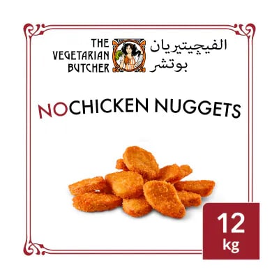 The Vegetarian Butcher NoChicken Nuggets (1x12kg) - With plant-based chicken chunks made from soy meat, The Vegetarian Butcher NoChicken Chunks taste like chicken and is ideal for your wok dishes and more.