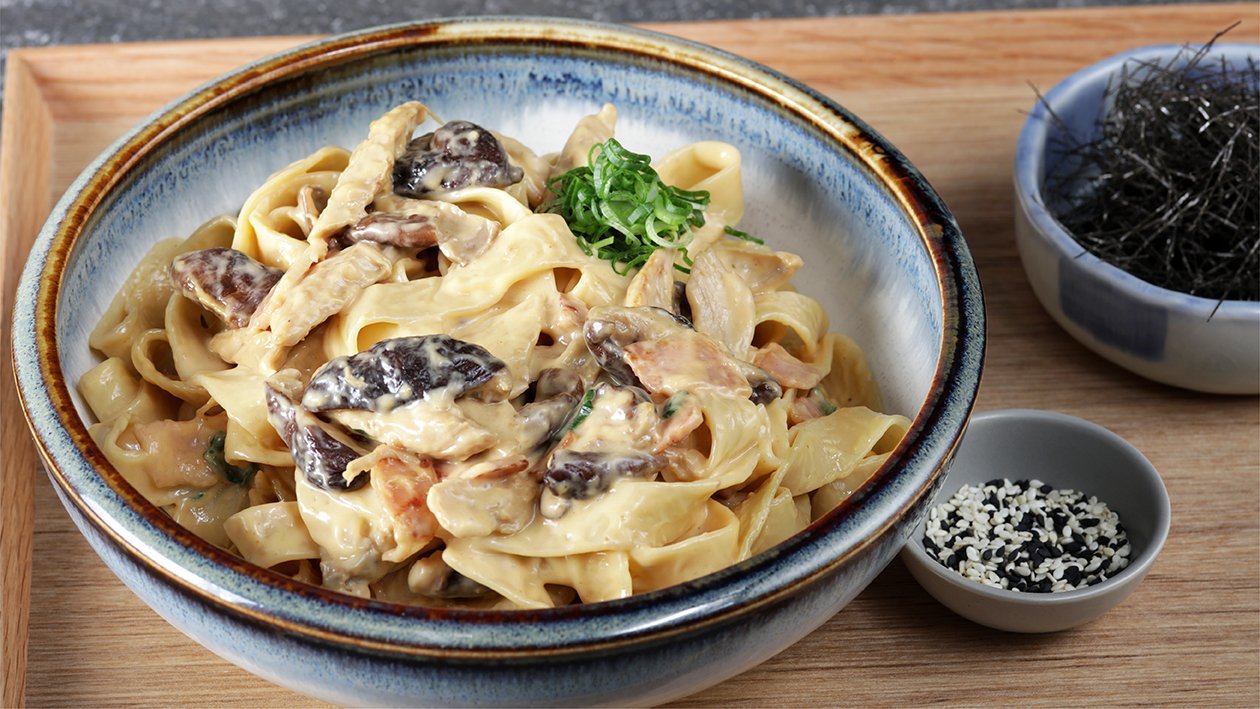 Asian Chicken Shiitake Alfredo – Recipes