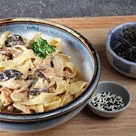 Asian Chicken Shiitake Alfredo