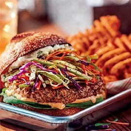 Buffalo Chicken Burger & Buffalo Sauce