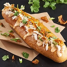 Chicken Po’Boy with Asian Vegetables