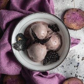 Earl Grey Taro Ice Cream