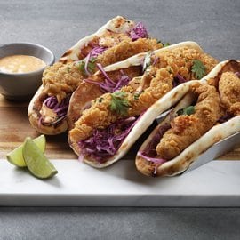 Extra Crispy Chicken wrapped in Naan