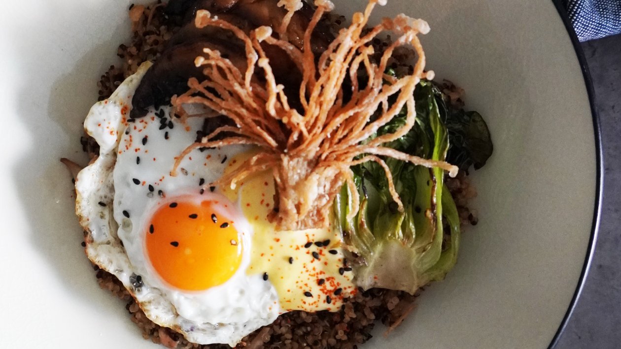 Mushroom Quinoa Brunch Bowl – - Recipe Mushroom Quinoa Brunch Bowl – - Recipe
