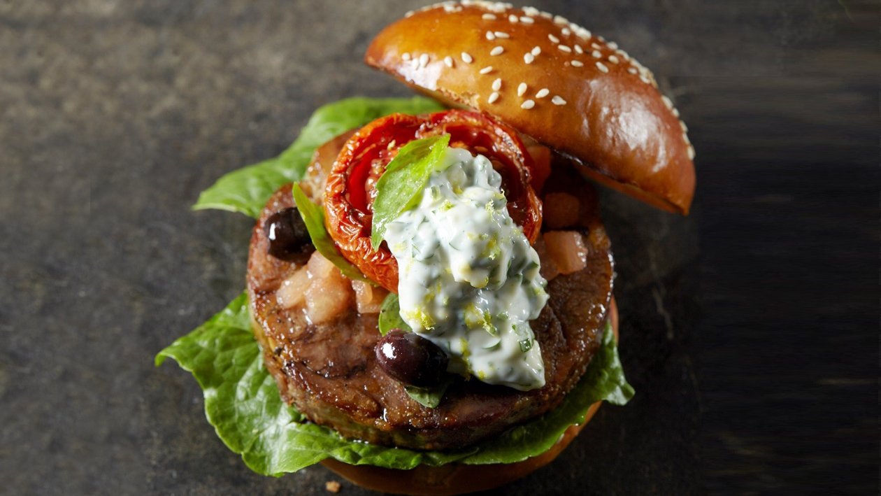 Ossobuco Burger with Gremolata Mayo – - Recipe Ossobuco Burger with Gremolata Mayo – - Recipe