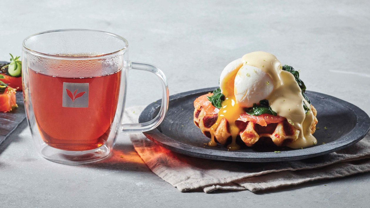 Potato Waffle with Poached Egg – - Recipe Potato Waffle with Poached Egg – - Recipe