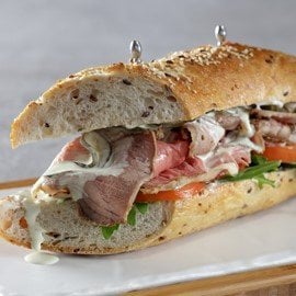 Roast Beef & Blue Cheese Sandwich