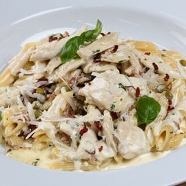 Smoked Chicken Carbonara