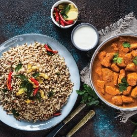 Super Quinoa Pilaf & Chicken Tikka