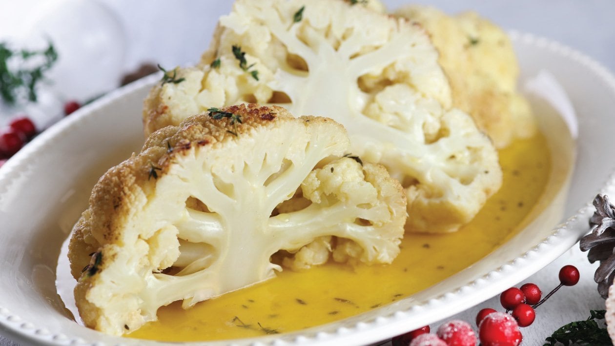 Whole Cauliflower with Butter Sauce – - Recipe