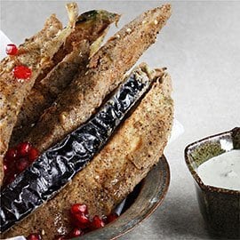 Zaatar Honey Aubergine Fries
