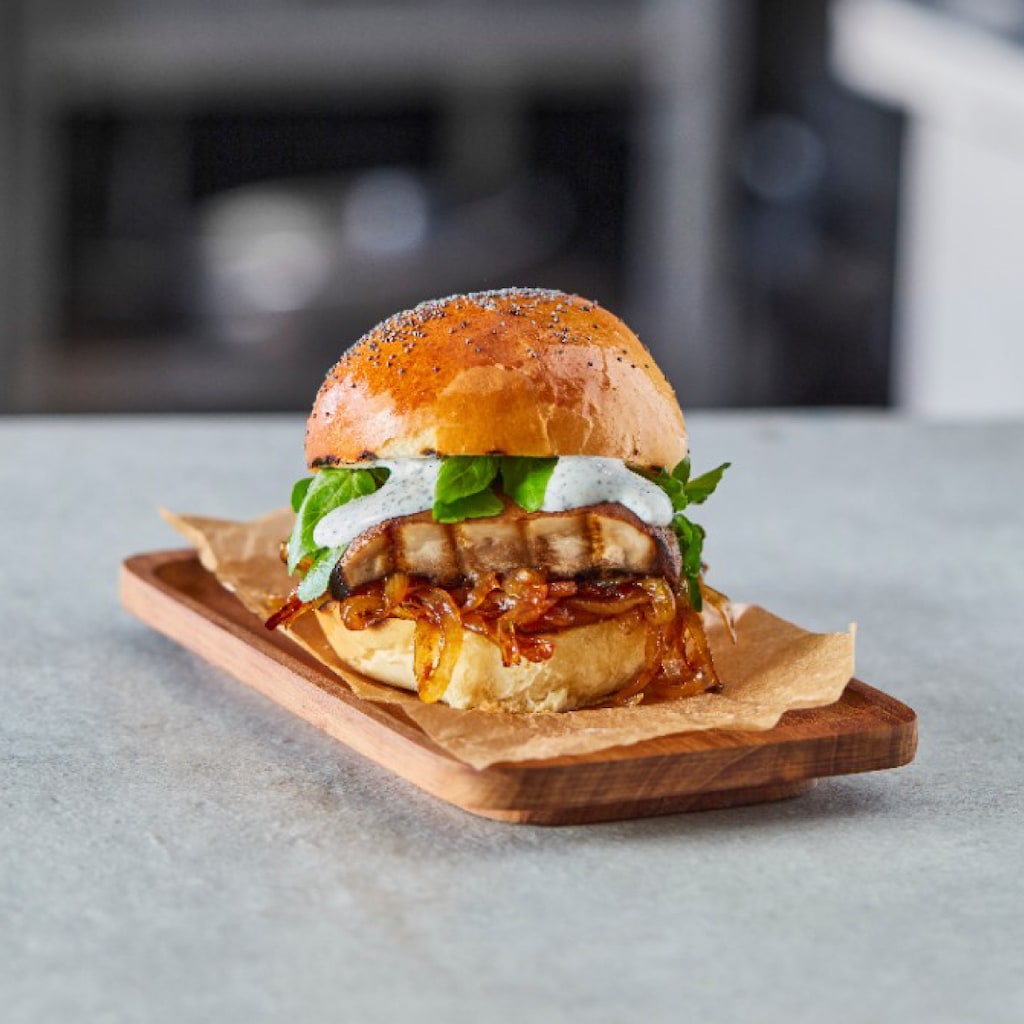 Grilled Mushroom Truffle Burger