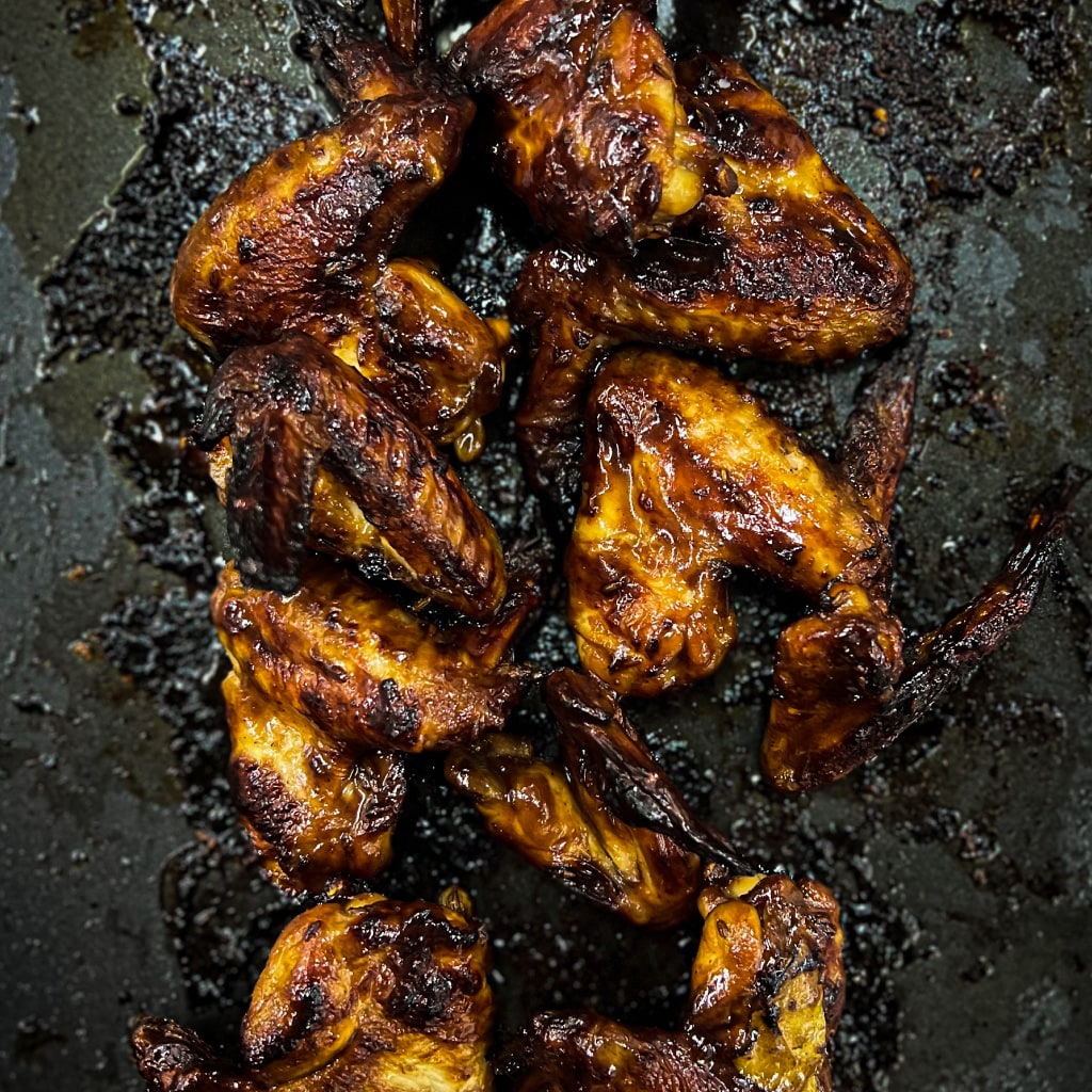 Orange Date Beer BBQ Wings
