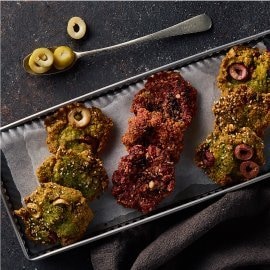 Roasted Garlic & Olive Falafel