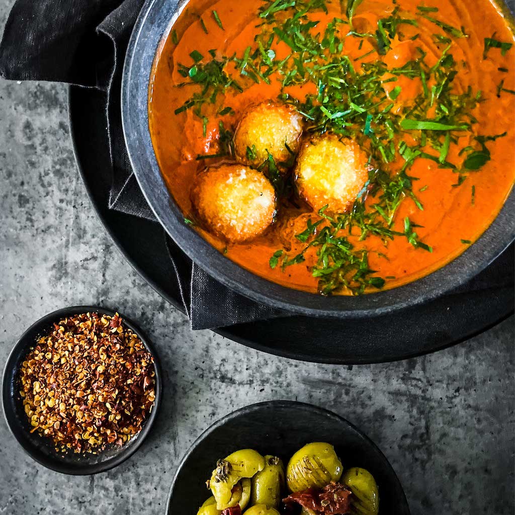 Roasted Pepper and Tomato Cream Soup