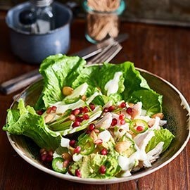 Southern Smoked Chicken Pomegranate Salad