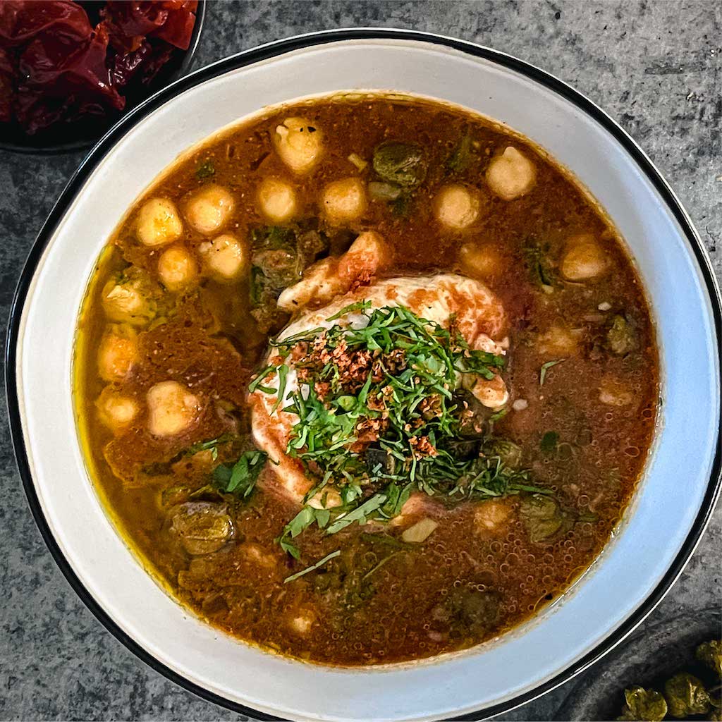 Spiced Chickpea & Tomato Soup