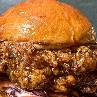 Spicy BBQ Chicken Burger