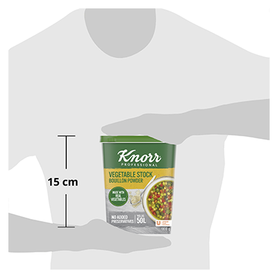 Knorr Professional Vegetable Bouillon Powder (6x1kg) - Knorr Professional Vegetable Stock Bouillon Powder is made with real vegetables that enhances the taste of your dish.