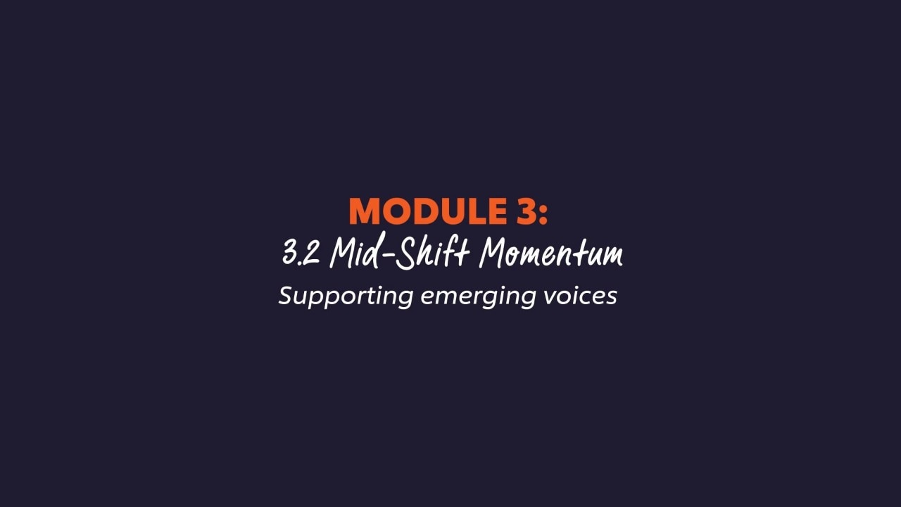 Supporting Emerging Voices