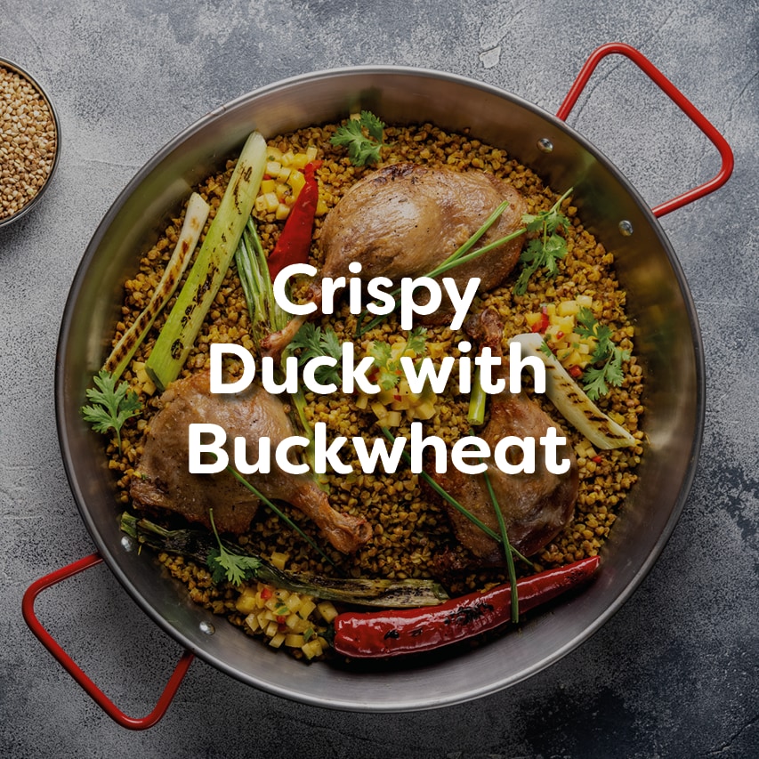 Crispy Duck with Buckwheat