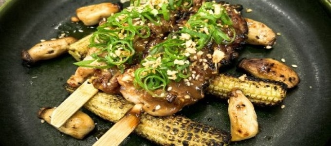 Roasted sesame teriyaki chicken wings