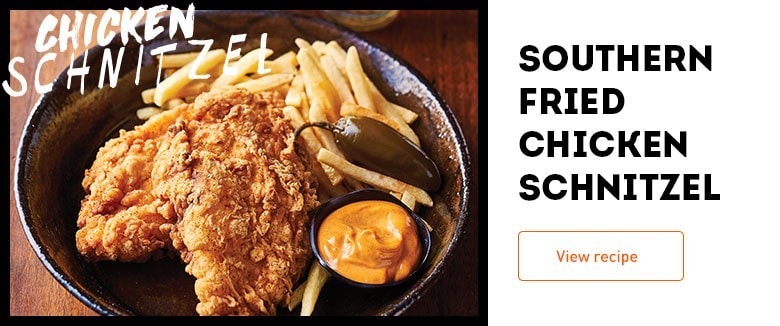southern fried chicken schnitzel