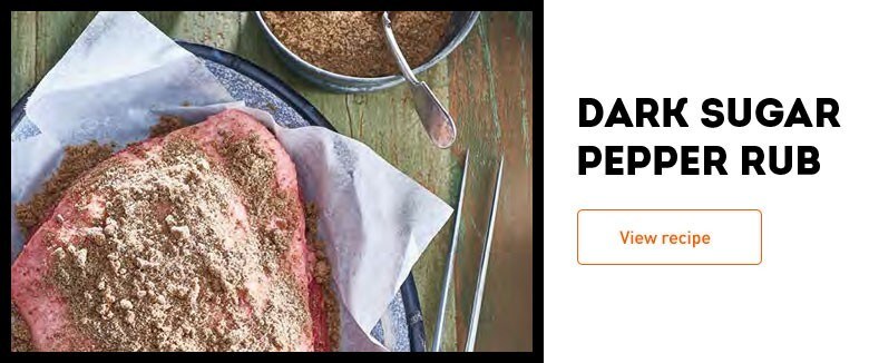 dark sugar pepper rub